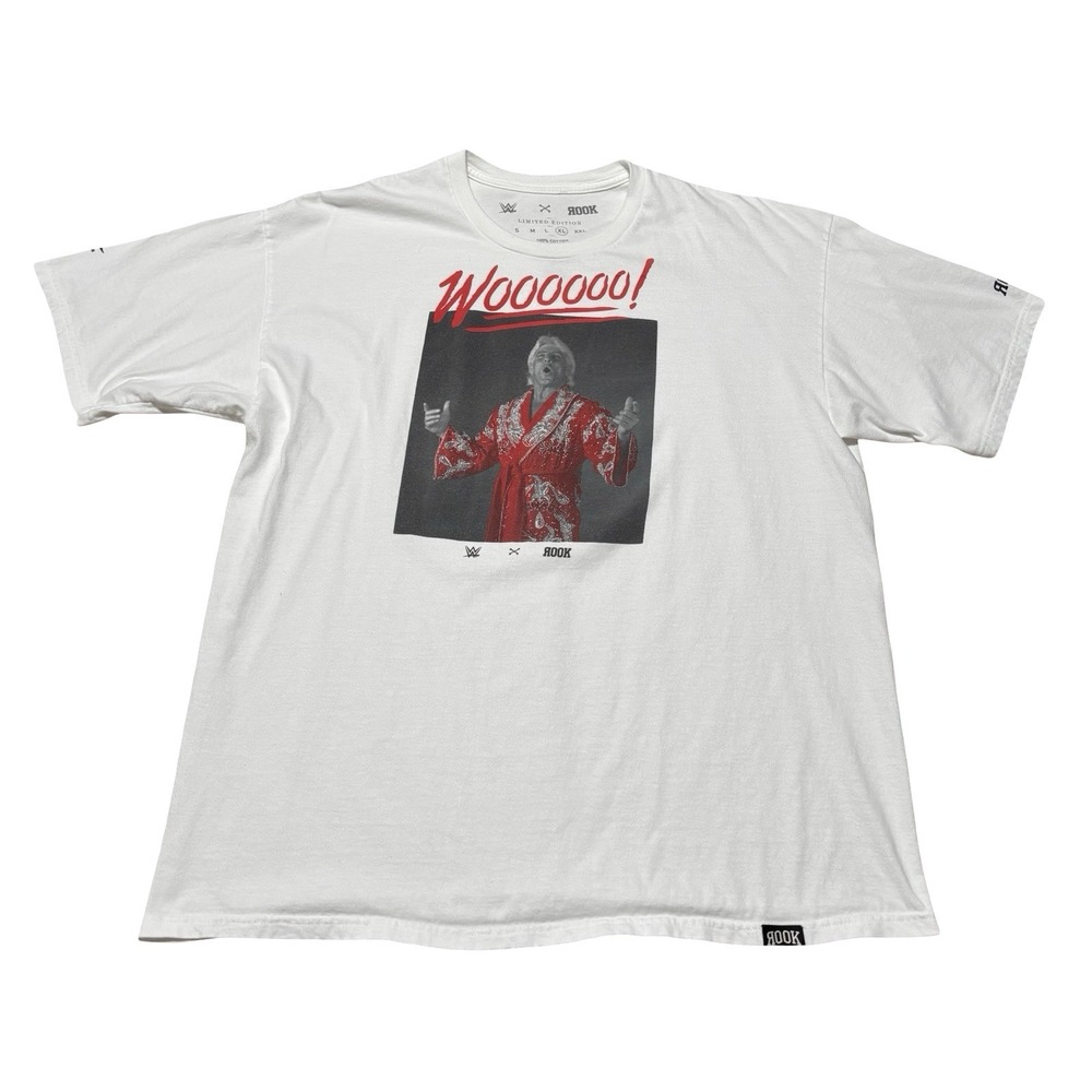Ric Flair WWE x Rook T-Shirt Woooooo! - Men's XL 23 x 29